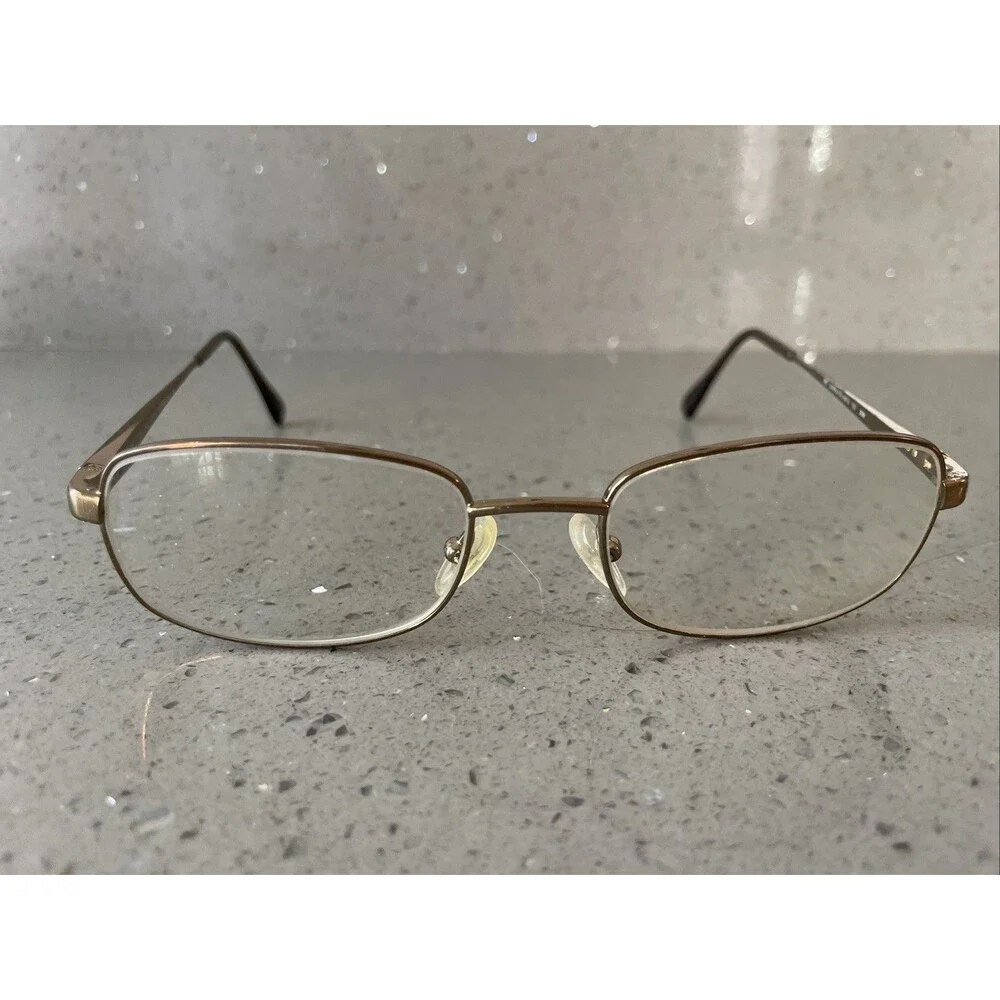 Safilo Elasta 7121 Eyeglasses FRAMES ONLY 53-19-145 Italy Full Rim Brown bronze
